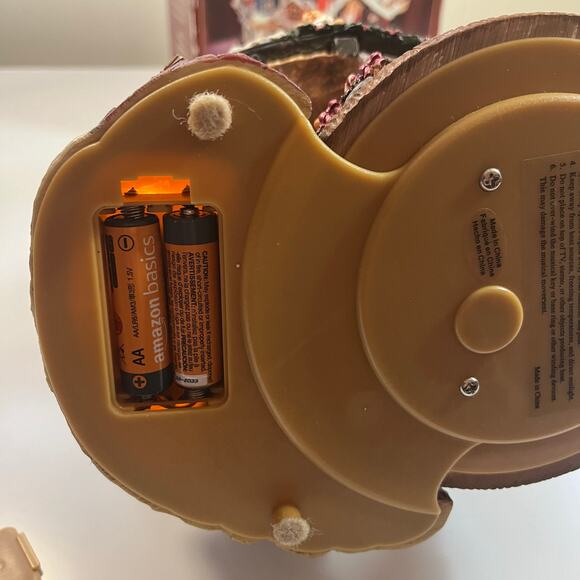 VTG Snow Globe Lights Up Musical Rotating Base Snow Blows Santa's List Large 10" - Picture 7 of 12